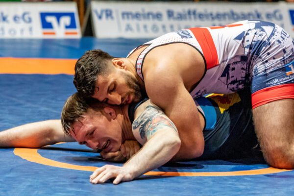 Burghauser Ringer im Wettkampf © Stadt Burghausen