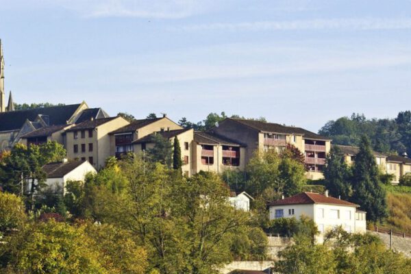 Ausblick von Lot-Brücke - Fumel © Helmut Fabian