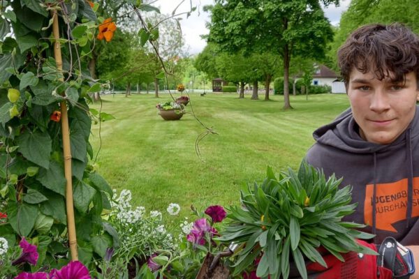 Azubi zum Gärtner bei der Stadt Burghausen © Stadt Burghausen