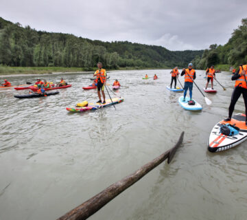 Stand Up Padeling und Kayaking auf der Salzach © Gerhard Nixdorf