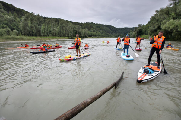 Stand-Up-Padeling und Kayaking auf der Salzach © Gerhard Nixdorf