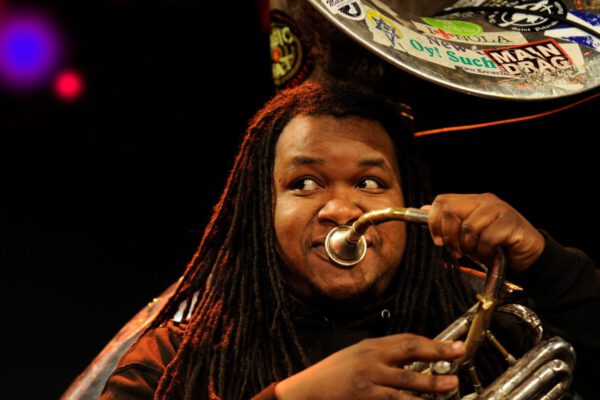 Tubist Edward Lee während der Jazzwoche Burghausen © Gerhard Hübner