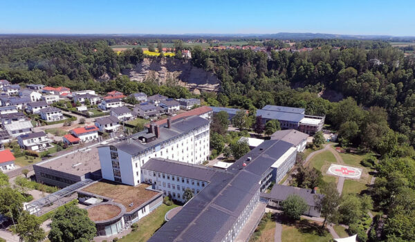 Luftaufnahme des InnKlinikum Burghausen