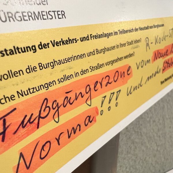 Bürgerbeteiligung 2022 Burghausen findet Neustadt Innenstaadtgestaltung
