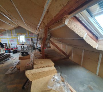 Arbeiten für die Dachdämmung