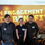 Liam Bachmann, Romy Fellinger und David Broz der Burghauser Jugendarbeit vertraten den Landkreis Altötting beim Ehrenamtsempfang der bayerischen Staatsministerin für Familie, Arbeit und Soziales.