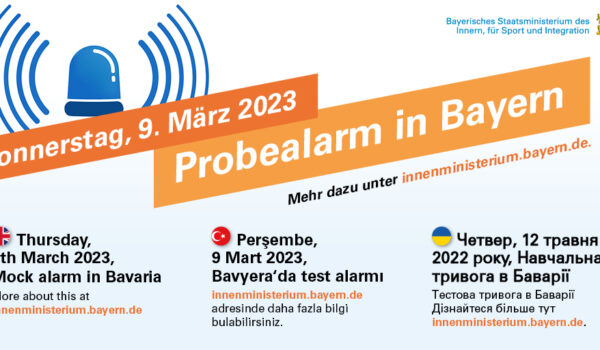 Probealarm am 9. März 2023