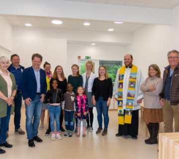 Die Eröffnung der neuen Räume der Kita ZULF im Mai 2023 mit Erstem Bürgermeister Florian Schneider Foto Stadt Burghausen