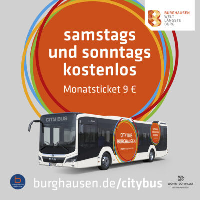 City Bus verkehrt samstags und sonntags kostenlos