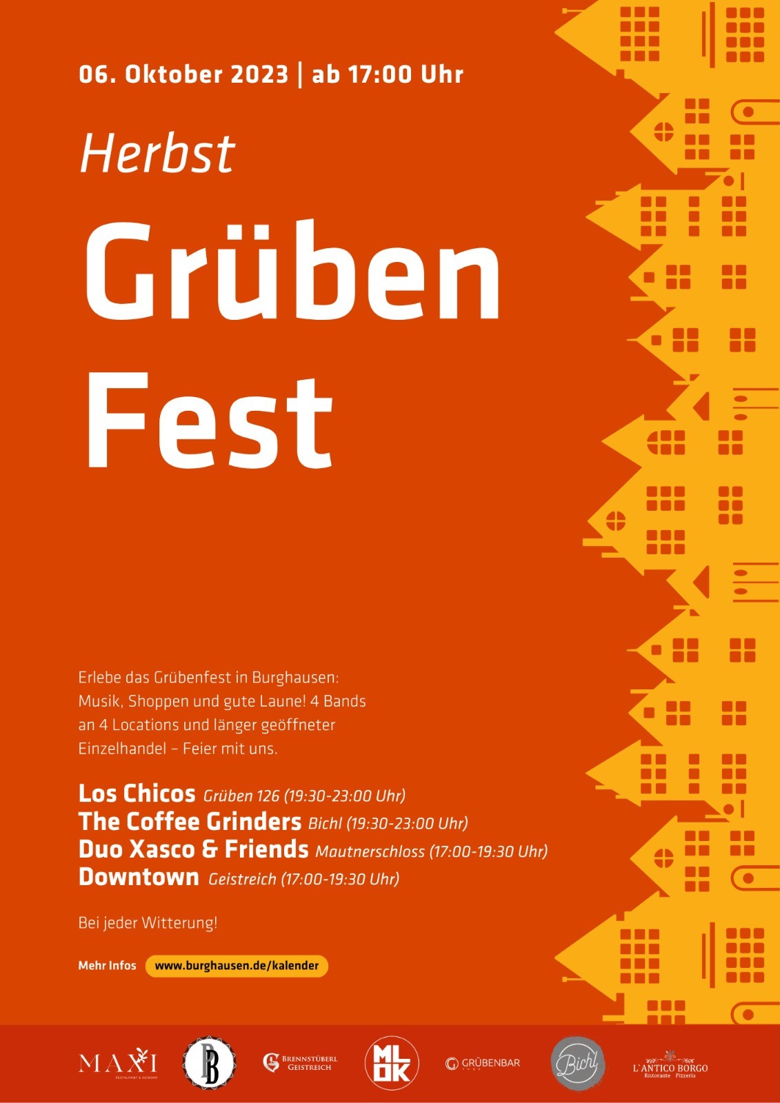 Grübenfest: Nachholtermin am 6. Oktober ab 17 Uhr