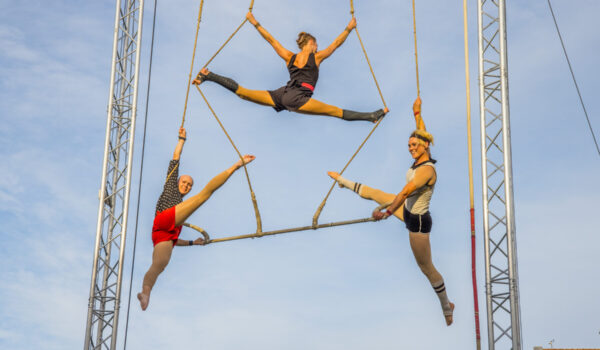 Akrobatik in luftiger Höhe