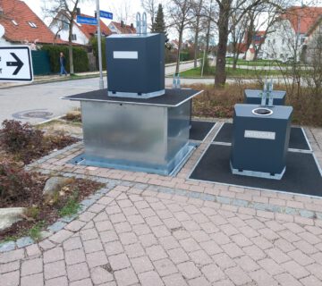 Container sotterraneo in Hospital Street parzialmente inutilizzabile Foto Città di Burghausen