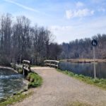 Die Brücke über den Wöhrsee wird ab 2. April 2024 erneuert. Deswegen ist der Weg über den Wöhrsee bis voraussichtlich 26. April 2024 gesperrt. © Stadt Burghausen/ebh