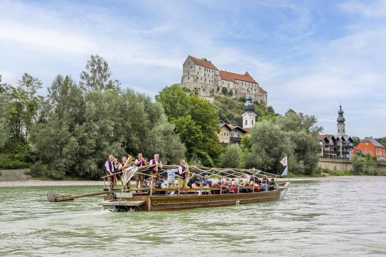 10.000 Gäste genossen den Blick auf Burg und Altstadt von der Plätte aus. Fotocredit: Burghauser Touristik
