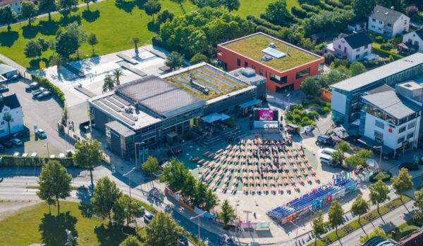 Luftaufnahme Public Viewing Burghausen Luftaufnahme Public Viewing Burghausen