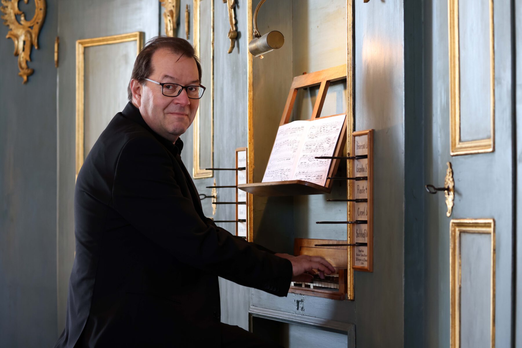 Heinrich Wimmer an der Orgal