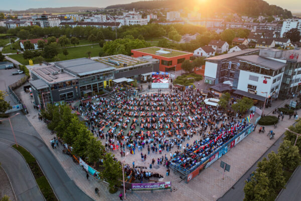 Die Public Viewing Arena Burghausen 2024 Foto Hans Mitterer Die Public Viewing Arena Burghausen 2024 Foto Hans Mitterer