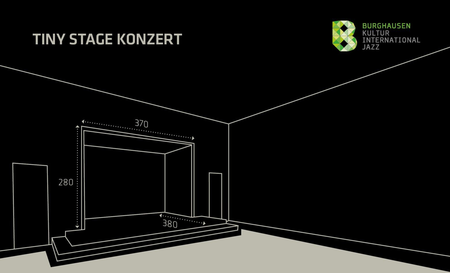 Plakat Tiny stage Konzert