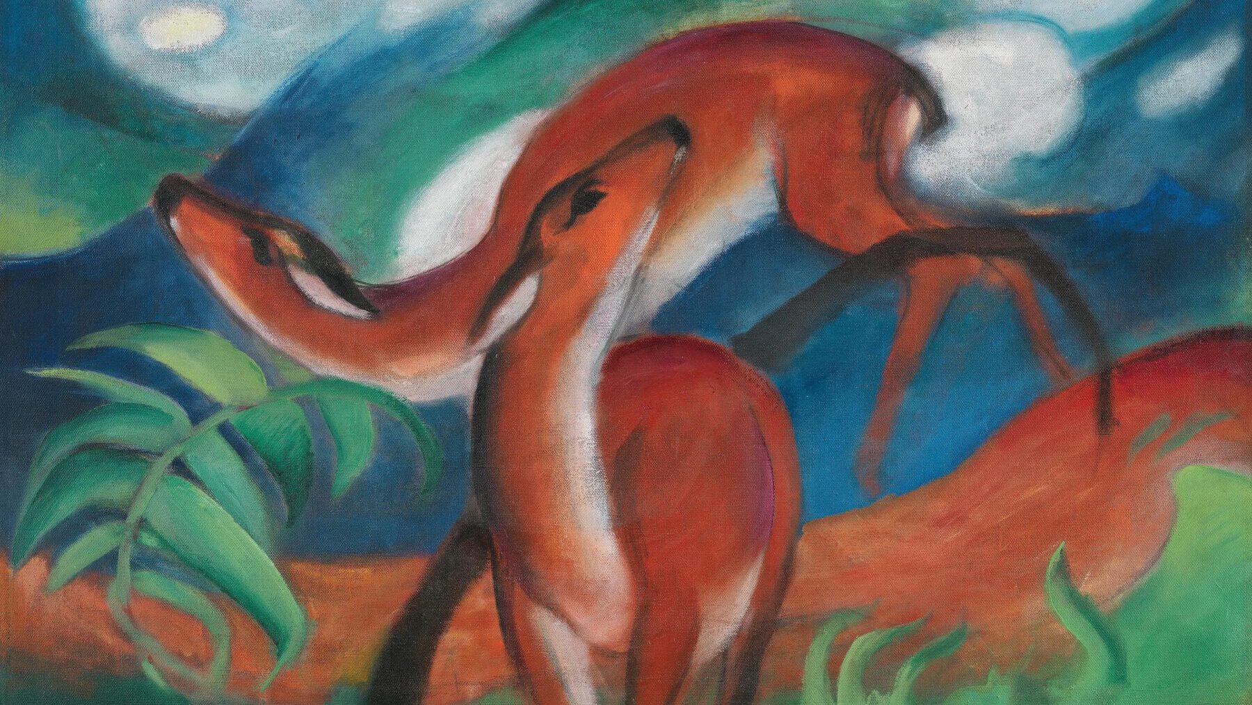 2024 11 29 Franz Marc, Rote Rehe II, 1912, Bayerische Staatsgemäldesammlungen – Sammlung Moderne Kunst in der Pinakothek der Moderne München CC BY S A 4 0