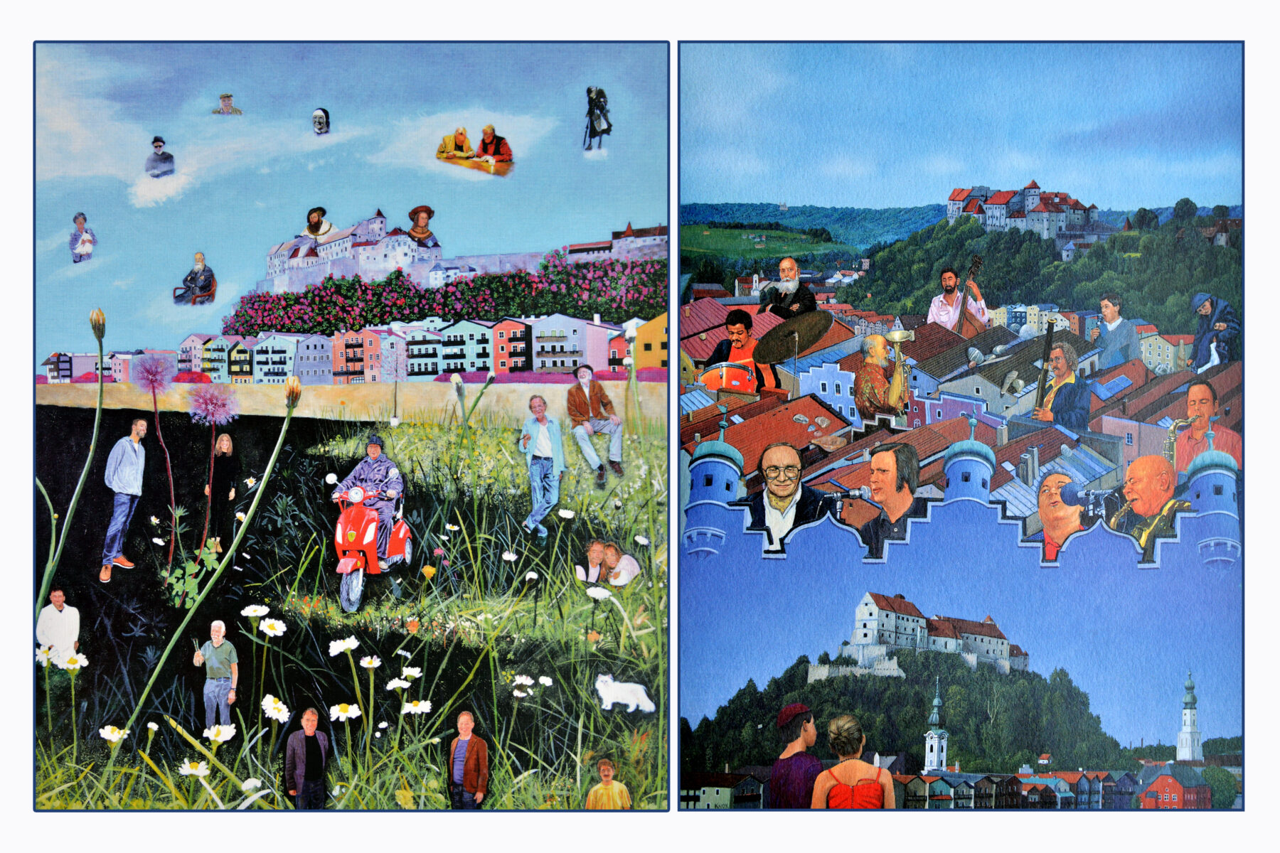 Bild: Irene Ober „Märchenstadt Burghausen“ / Knox „Burghausen Blues“ © Irene Ober / Knox