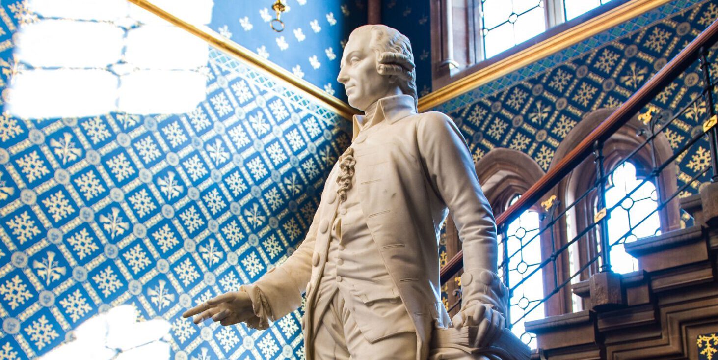 2025 04 02 Adam Smith statue inside Universitiy Glasgow CC BY SA 4 0