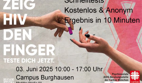 Kostenloser HIV-Schnelltest in Burghausen