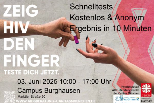 Kostenloser HIV-Schnelltest in Burghausen