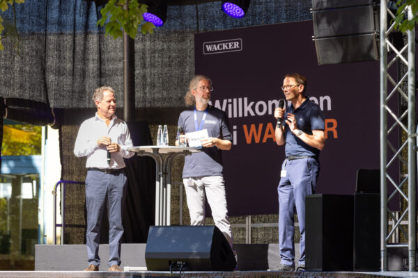 Erster Bürgermeister Florian Schneider im Gespräch mit Christoph Kleiner und Dr. Christian Hartel