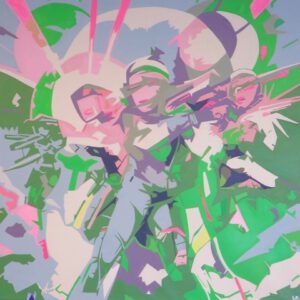 01 Inge Kurtz Multiverse 2025 Acryl auf Leinwand 110x110cm