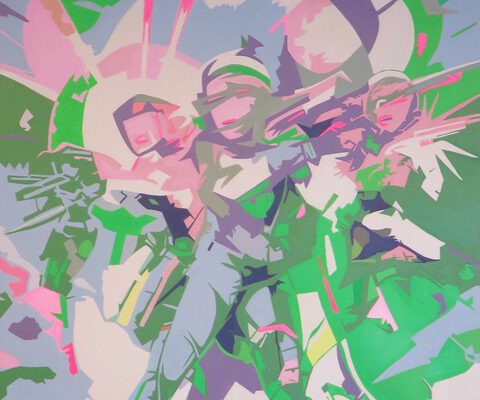 01_Inge Kurtz_Multiverse_2025_Acryl auf Leinwand_110x110cm