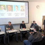 Die vier Bürgermeister bei der Podiumsdiskussion