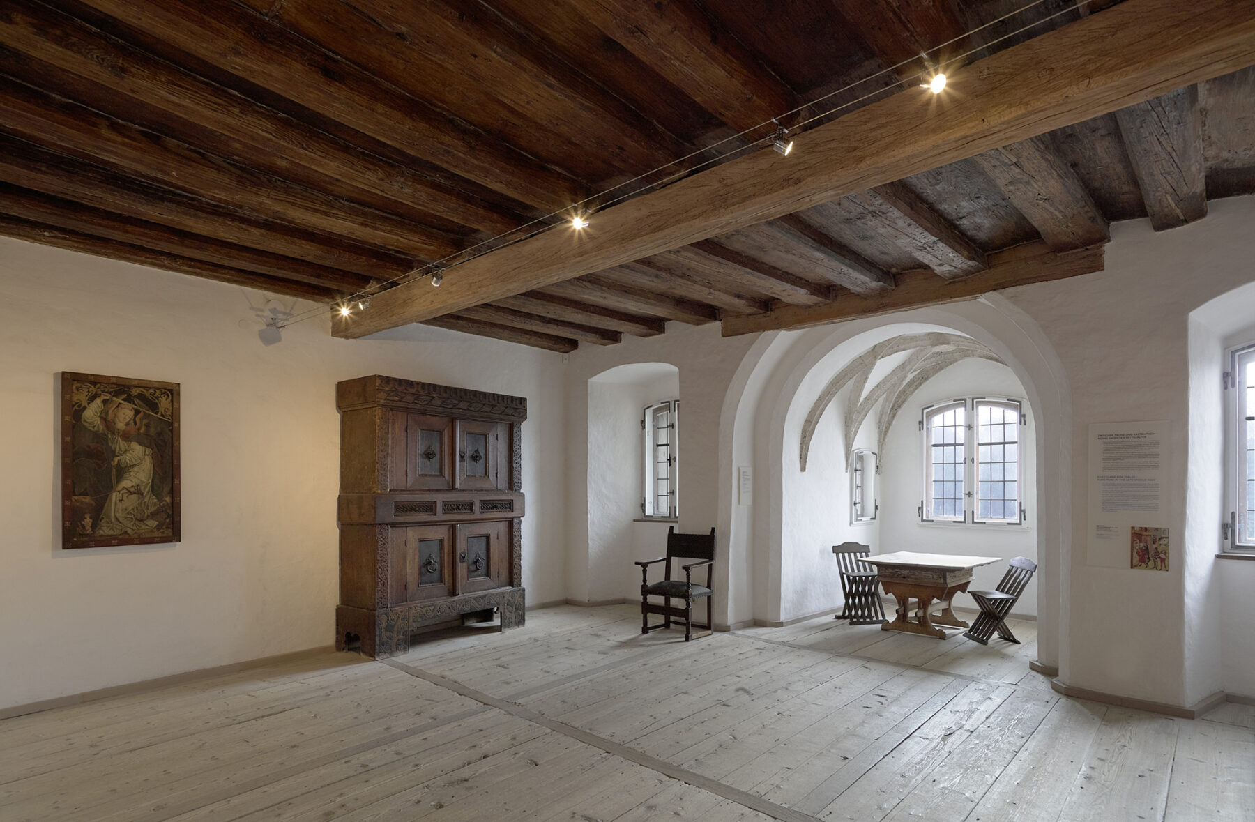 Blick in ein Zimmer der Burg zu Burghausen: Bei der Sonderführung geht es auch um die Frauengemächer im Mittelalter 