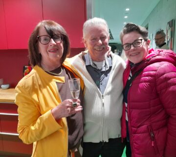 PM 75 Künstler mit Gatting bei der Vernissage