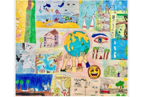 Titelbild Plakat   Eine Welt Kita   Ausstellung in der Haus der Familie