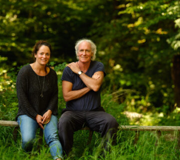 Ana und August Zirner lesen auf der Burg