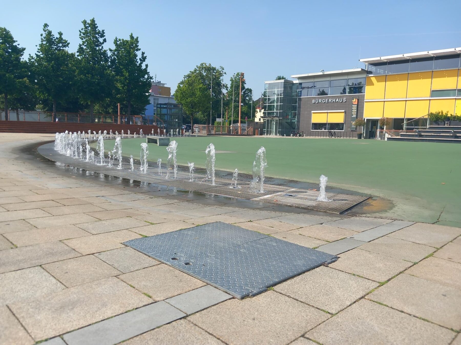 Foto: Tiefbauamt Stadt Burghausen Bürgerplatz Brunnen