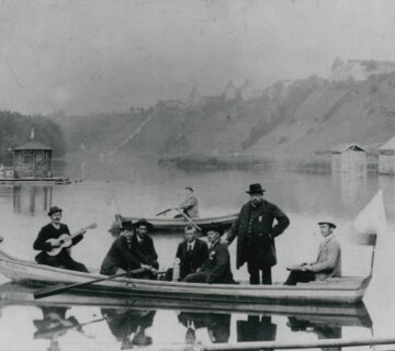 Kahnfahrten am Wöhrsee, Anfang 20  Jh , Foto: Haus der Fotografie